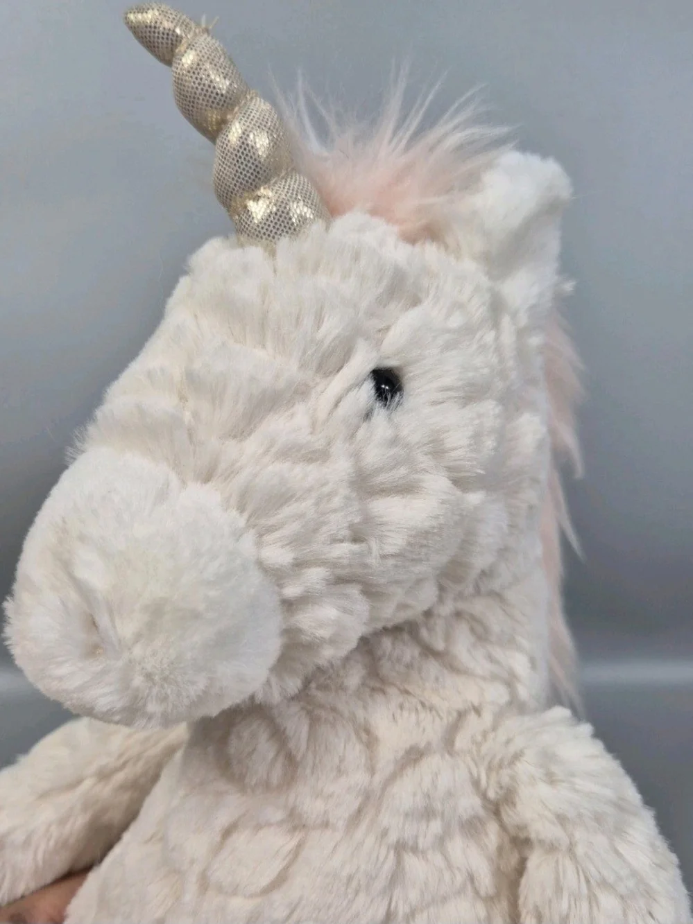 Mary Meyer Unicorn Plush Lovey Pink Cream  12